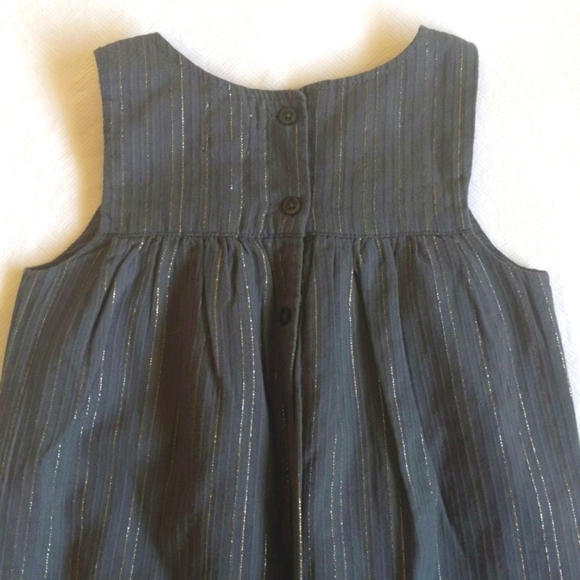 NEW babyGap charcoal grey metallic jumpsuit 6-12 months baby girl - Picture 7 of 8